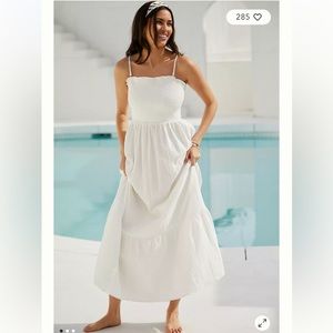 Anthropologie The Marisol Smocked Gauze Maxi Dress Size XL